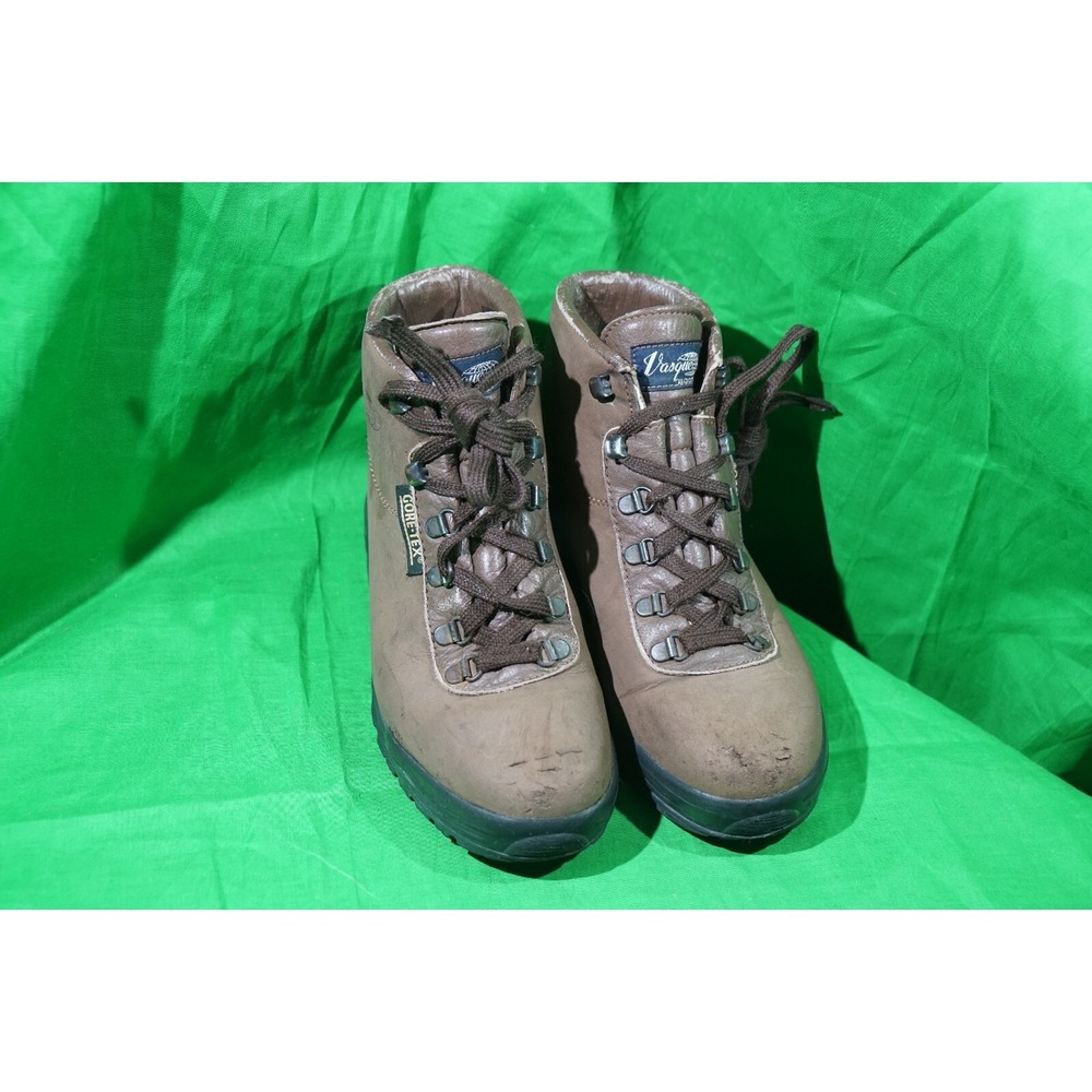 Vasque Sundowner Brown Leather Hiking Boots Mens Size 8 M Gore-Tex ITaly - Picture 2 of 12
